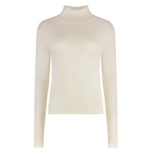 SABLYN Ribbed Turtleneck Long Sleeve Sweater Women IVORY Sweaters & Knitwear